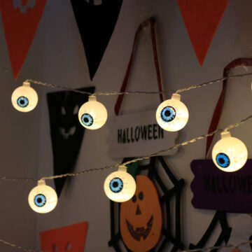 Alternative view of Guirnaldas Luminosas Ojos De Halloween Terror Noche De Brujas A