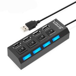 Alternative view of Puertos x4 HUB Usb 2.0 Luz Led Switch ON