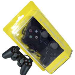 Joystick Ps2 Con Cable Blister Amarillo Analogico
