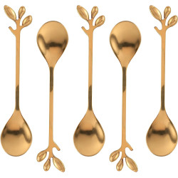 Juego De 6 Cucharas De Postre Cucharitas Acero Inoxidable