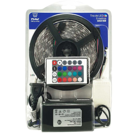 Luz Completo Tira Led 2835 Rgb Siliconada + Control + - Imagen 2
