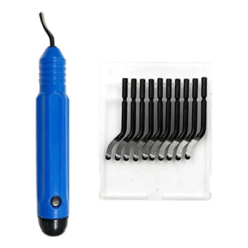 Kit Desbarbador Manual +10 Cuchillas Para Plomeria Resina Madera