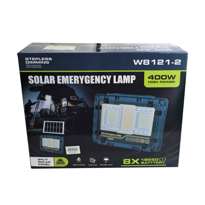 Lampara De Energia Solar Con Panel y Powerbank 800W Luz Led - Imagen 3