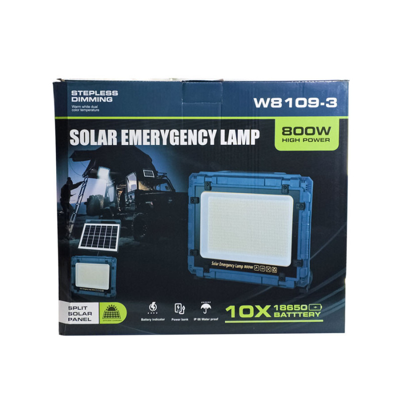 Lampara De Energia Solar Con Panel y Powerbank 800W Luz Led - Imagen 2