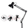Lampara De Pie Con Brazo Flexible Luz De Escritorio 1,80 Metros