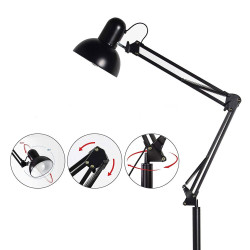 Lampara De Pie Con Brazo Flexible Luz De Escritorio 1,80 Metros