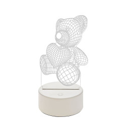 Lampara Velador Led 3D De Escritorio Conección USB 3