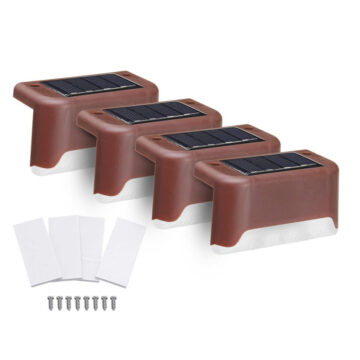 Alternative view of Lamparas De Exteriores LED Recargables Panel Solar Escalones Y
