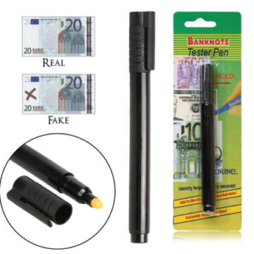 Lapiz Detector De Billetes Falsos (pesos, Dolar, Euro,