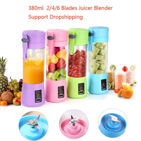 Licuadora Portátil Deportiva Autolimpiante Usb 380ml 6 - Imagen 2