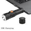 Linterna Metalica Tactica Led Recargable Por Usb Con