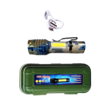 Alternative view of Linterna Tactica De Aluminio Recargable USB - Impermeable - Zoom