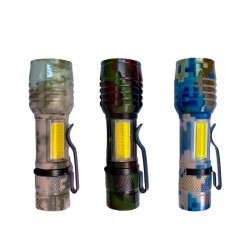 Linterna Tactica De Aluminio Recargable USB - Impermeable - Zoom