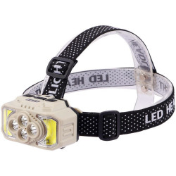 Linterna Vicha Minero LED Recargable USB Encendido Con Sensor