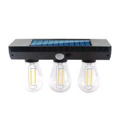 Luz De Exteriores Carga Solar Lampara Reflector Con Sensor