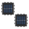 Luz Led Recargable De Pared Para Jardin Y Exteriores Con Panel