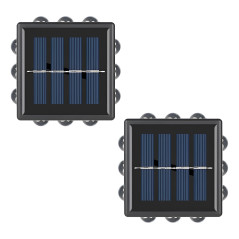 Luz Led Recargable De Pared Para Jardin Y Exteriores Con Panel