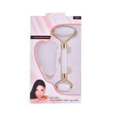 Masajeador Rodillo Facial Jade + Guasha Antienvejecimiento