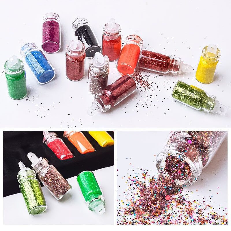 Glitter Para Maquillaje Artistico Mini Purpurina En Polvo - Imagen 2