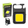 Linterna COB Mini Recargable Llavero Con Iman Gancho Mosqueton Y