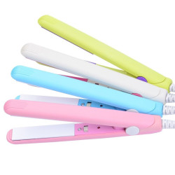 Plancha de Pelo Mini Cerámica de Viaje Portátil Alisador 220v