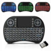 Mini Teclado Smart Tv Bluetooth Retroiluminado RGB