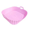 Molde Bandeja De Silicona Cuadrada 20cm Para Freidora