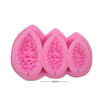 Molde De Silicona 3 Piñas De Pino Horno