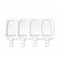 Molde De Silicona 4 Paletas De Helado