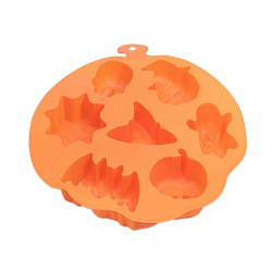 Molde De Silicona 7 Figuras Con Tematica Halloween Noche De