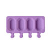 Molde De Silicona Para 4 Paletas Helado Forma
