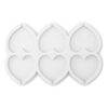 Molde De Silicona Para Resina Y Dulceria X6 Corazones