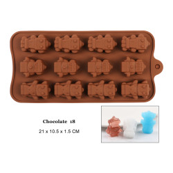 Molde De Silicona Robots Decoración de Pasteles Para