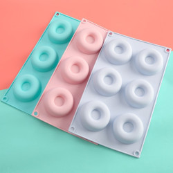 Alternative view of Molde De Silicona X6 Donas Donuts Goma Horno