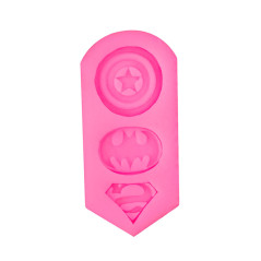Molde De Silicona Escudos Capitan America Batman