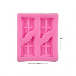 Molde Silicona 4 TAabletas Mordidas Milk Horno