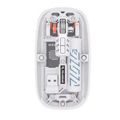 Mouse Inalambrico Transparente Laser Coneccion USB 5 Botones