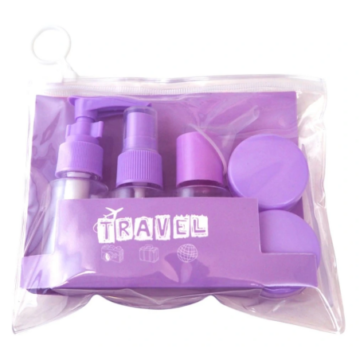 Neceser 4 Frascos 2 Potes Kit De Higiene Para Viaje