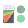 Paño Franela De Poliester Lado Acero Y Lado Suave Limpieza X5