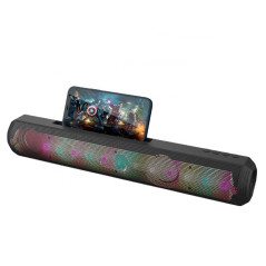 Parlante 10W Bateria Recargable Con Entrada Auxiliar USB TF Led