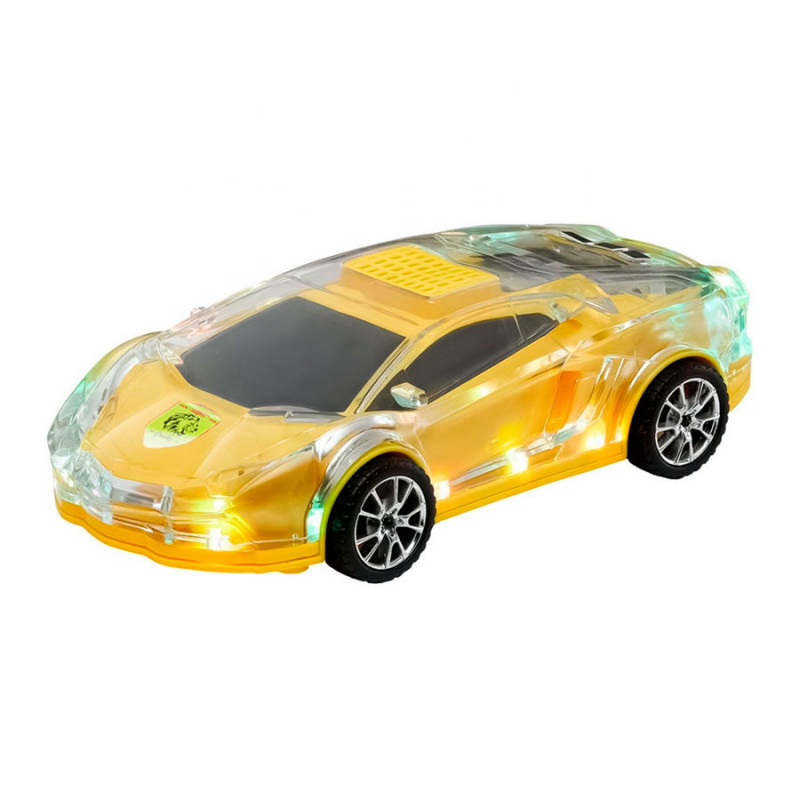 Parlante Bluetooth Recargable USB Auto Deportivo Mustang Led - Imagen 3