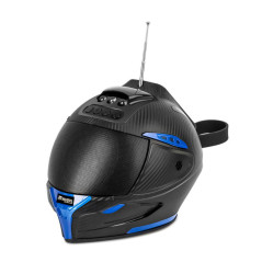 Parlante Portatil Forma De Casco Con Panel Solar Bluetooth Radio