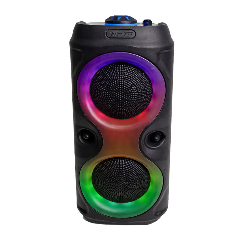 Parlante Bluetooth Recargable Con Luces Led RGB Con - Imagen 3
