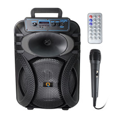 Parlante Recargable 2000w 10 Pulgadas Con Micrfono Luces RGB Y