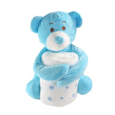 Peluche Osito Con Manta Hecho De