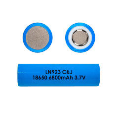 Pila Bateria Recargable Cilindrica 18650 6800mAh 3.7V Punta