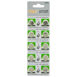 Pilas Alcalinas T&E LR1130 389 G10 X10 - Imagen 2