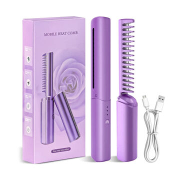 Alternative view of Plancha De Pelo Recargable Forma De Cepillo Alisador Para Cabello
