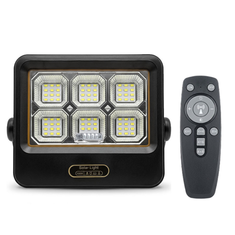 Farol Reflector Con Panel Solar Para Exteriores Sensor De - Imagen 5