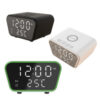 Reloj Despertador Digital Con Cargador Inalambrico QI Wireless